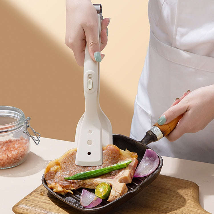 Household Spatula Clip Kitchen Anti-Scald And High Temperature Resistant Food Clamp(White)