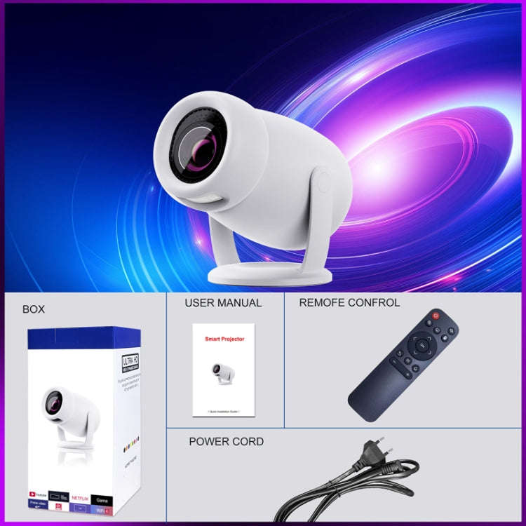 HY400 Android 12.0 System Intelligent Projector Portable Family Projector AU Plug