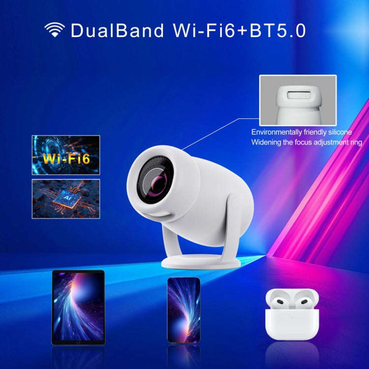 HY400 Android 12.0 System Intelligent Projector Portable Family Projector AU Plug