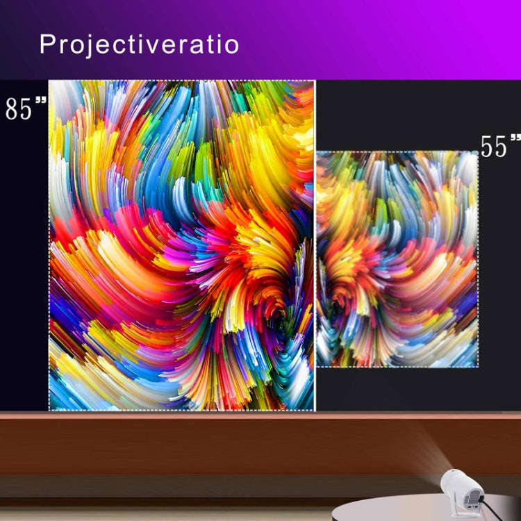 HY400 Android 12.0 System Intelligent Projector Portable Family Projector AU Plug
