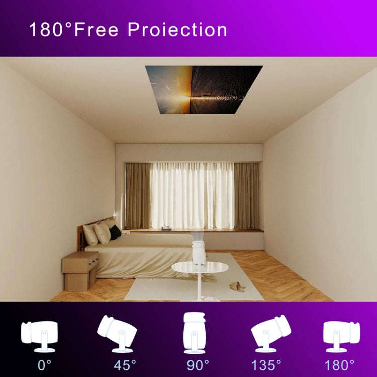 HY400 Android 12.0 System Intelligent Projector Portable Family Projector AU Plug