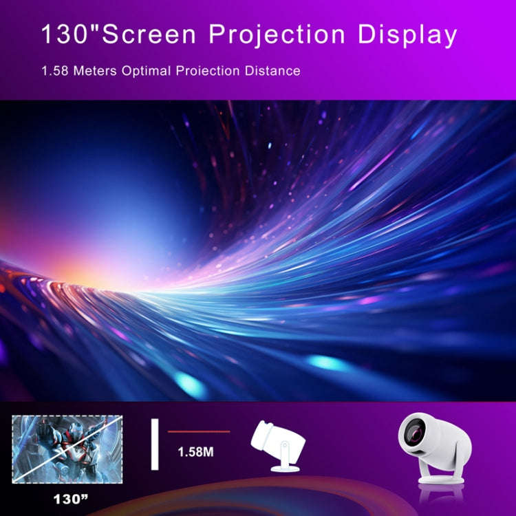 HY400 Android 12.0 System Intelligent Projector Portable Family Projector AU Plug