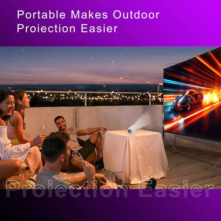 HY400 Android 12.0 System Intelligent Projector Portable Family Projector AU Plug