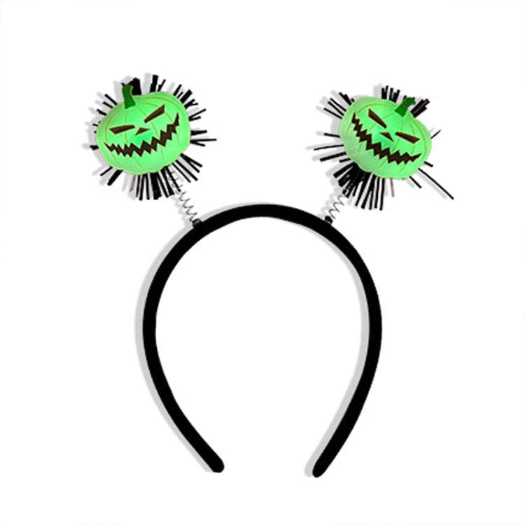 Halloween Horror Hair Accessories Luminous Headband Party Luminous Props, Color: Pumpkin