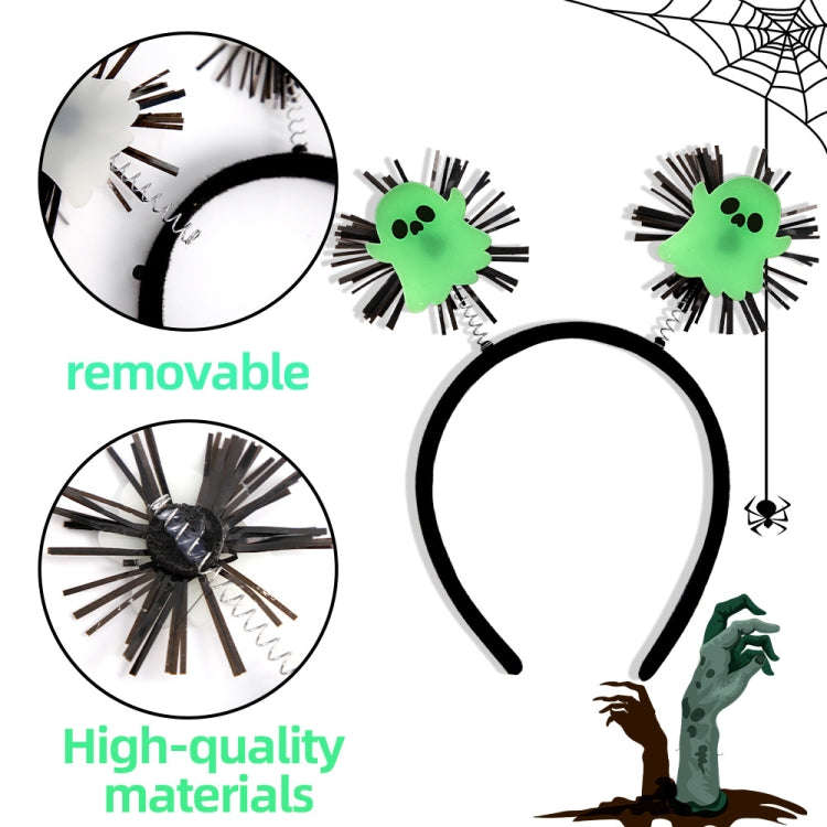 Halloween Horror Hair Accessories Luminous Headband Party Luminous Props, Color: Pumpkin