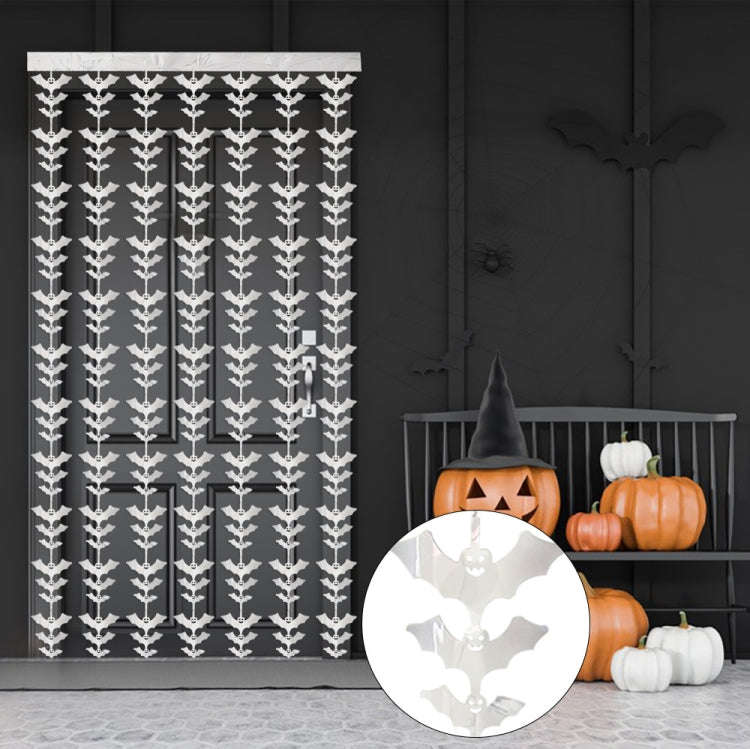 Halloween Decorative Bat String Flag Door Curtain Party Scene Layout Props(Gold)