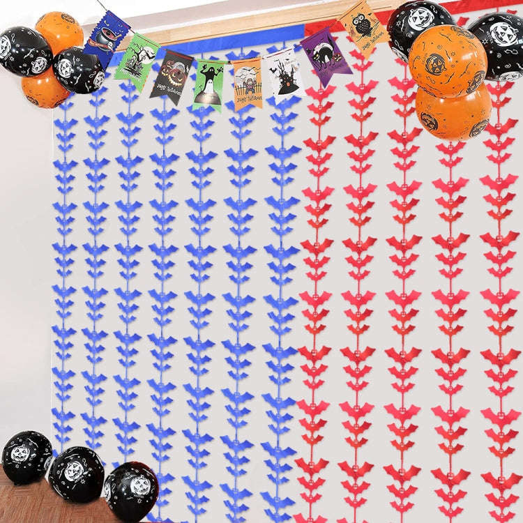 Halloween Decorative Bat String Flag Door Curtain Party Scene Layout Props(Gold)