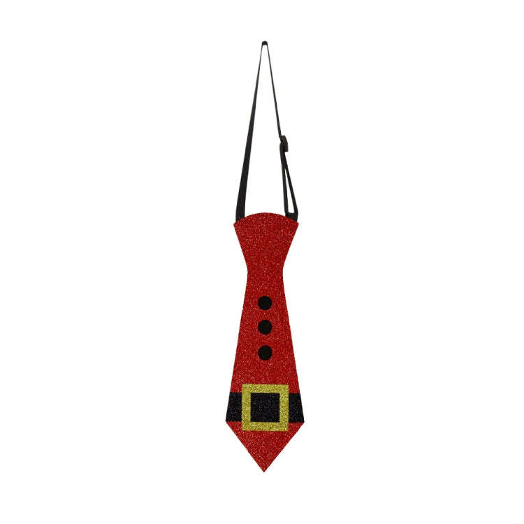 Christmas Children Cartoon Ties Holiday Party Performance Costume Props, Color: Red Belt