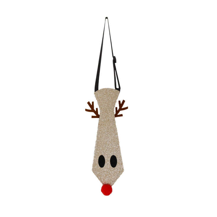 Christmas Children Cartoon Ties Holiday Party Performance Costume Props, Color: Elk Horns+Elk Face