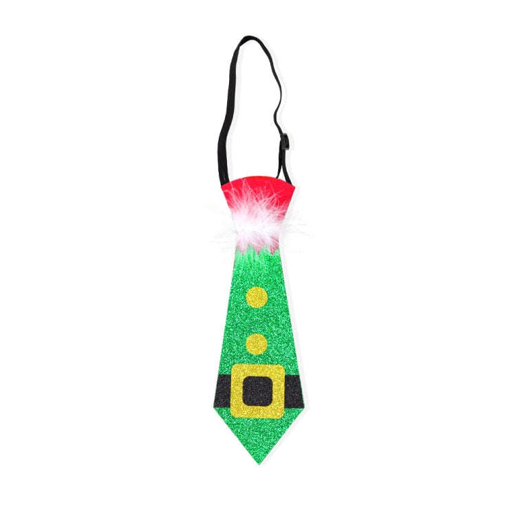 Christmas Children Cartoon Ties Holiday Party Performance Costume Props, Color: Elves Cloth