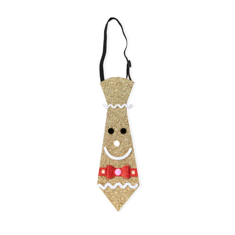 Christmas Children Cartoon Ties Holiday Party Performance Costume Props, Color: Gingernia