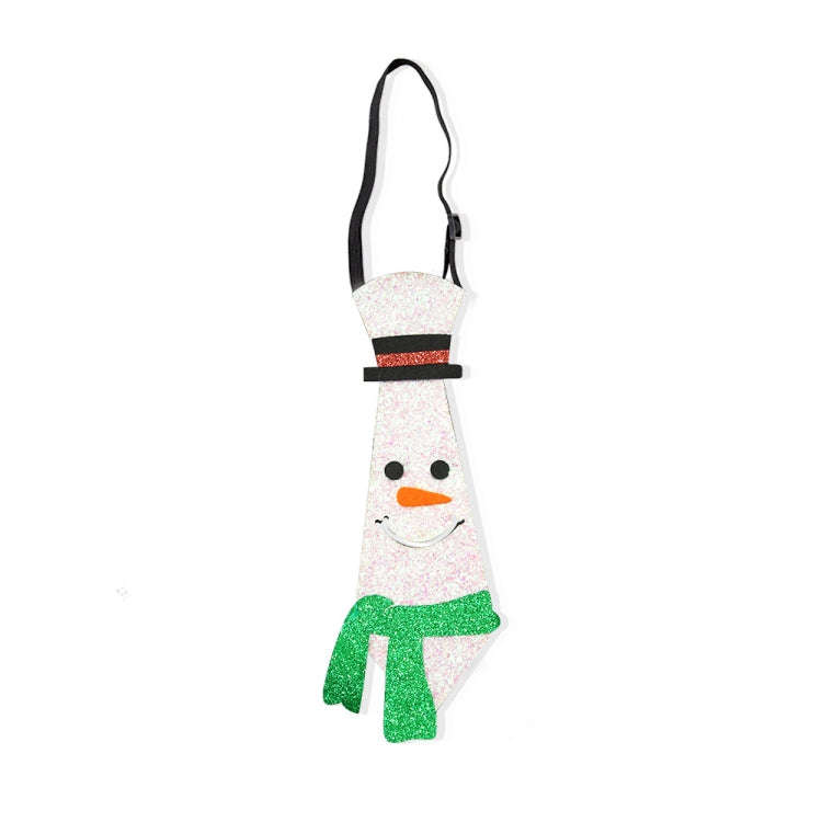 Christmas Children Cartoon Ties Holiday Party Performance Costume Props, Color: Scarf Snowman