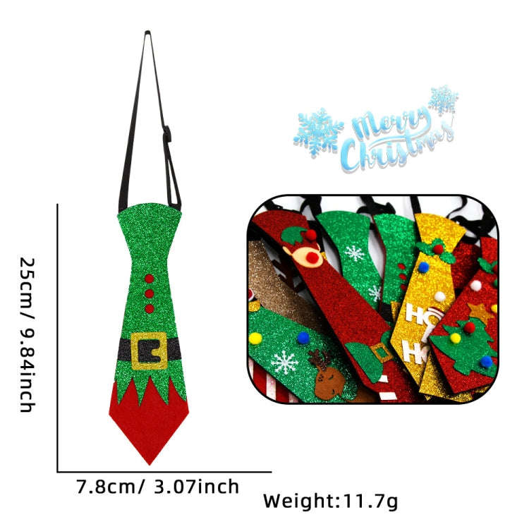 Christmas Children Cartoon Ties Holiday Party Performance Costume Props, Color: HOHO Beard