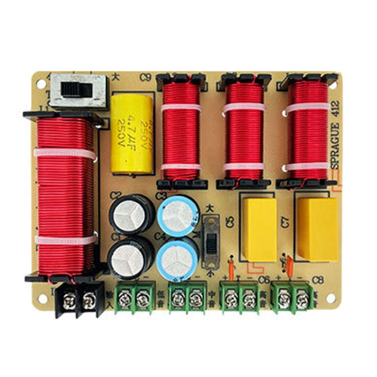 SPRAGUE-412 Two High One Medium One Low 4-Way Speaker Crossover Audio Modification Divider