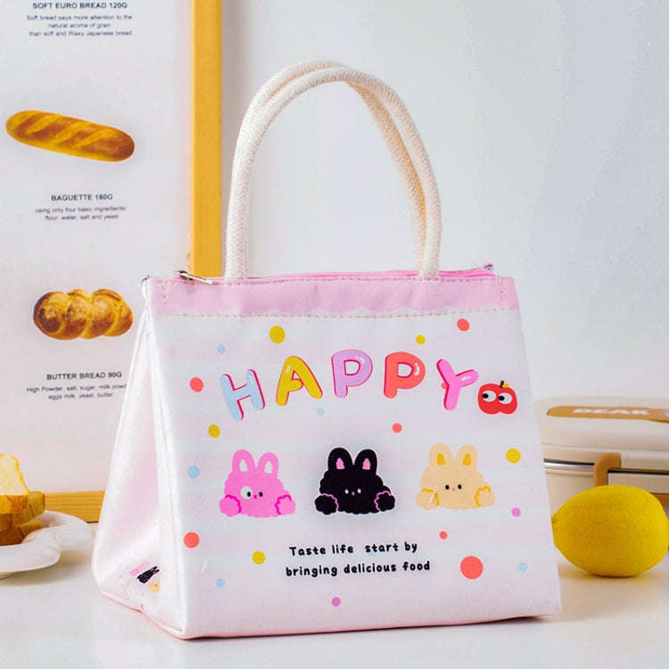 Cute Cartoon Portable Thermal Bento Bag Thickened Aluminum Film Insulation Lunch Box Storage Bag,...