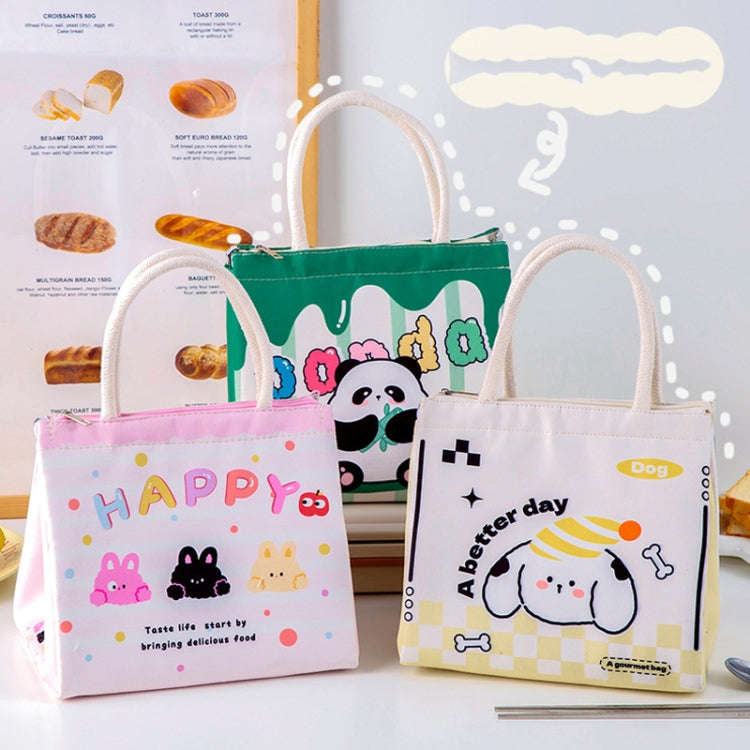 Cute Cartoon Portable Thermal Bento Bag Thickened Aluminum Film Insulation Lunch Box Storage Bag,...
