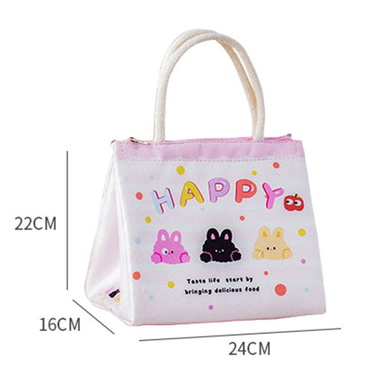 Cute Cartoon Portable Thermal Bento Bag Thickened Aluminum Film Insulation Lunch Box Storage Bag,...