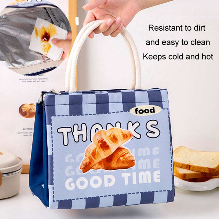 Cute Cartoon Portable Thermal Bento Bag Thickened Aluminum Film Insulation Lunch Box Storage Bag,...