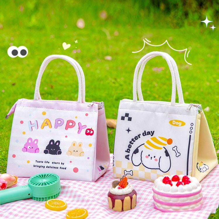Cute Cartoon Portable Thermal Bento Bag Thickened Aluminum Film Insulation Lunch Box Storage Bag,...
