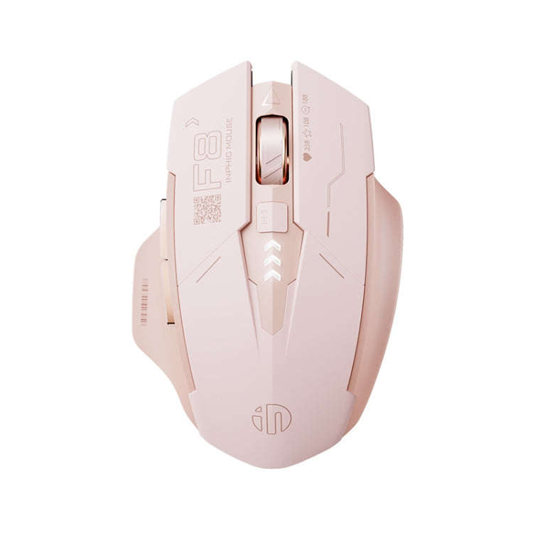 Inphic F8 2.4G Wireless Mute Charging Computer Gaming Mouse(Milk Tea Color)