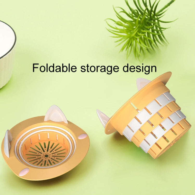 Household Kitchen Sink Residue Strainer Foldable Anti Clogging Floor Drain Filter(Gray)