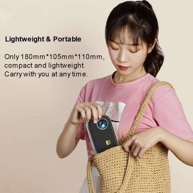 Same Screen Version For Mobile Phone Portable Mini Projector Smart Home Theater(US Plug)