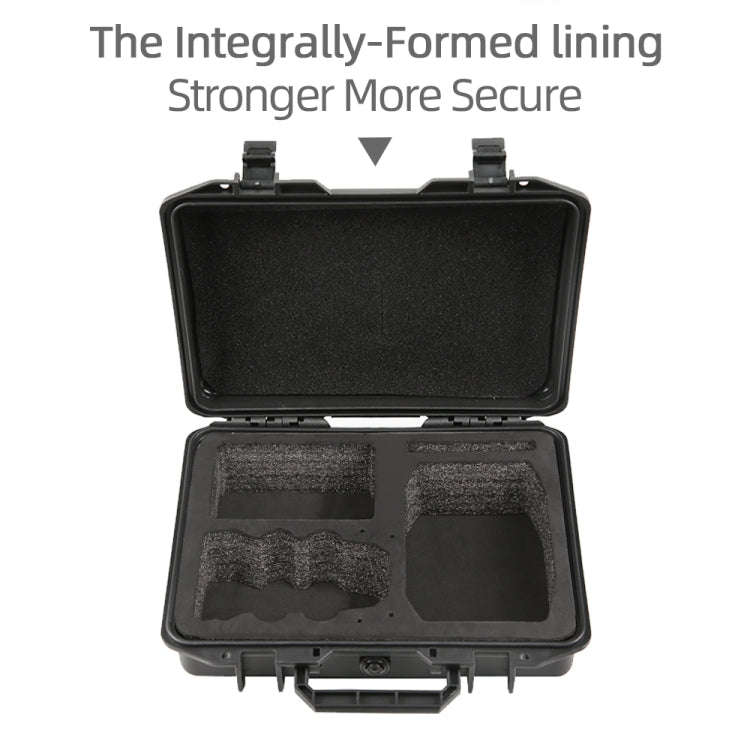 For DJI Mini 4K / Mini 2 SE / Mini 2 Suitcase Explosion-Proof Box Compatible With RC-N1 / N2(Black)