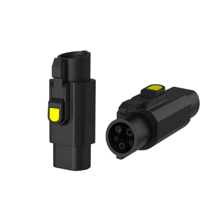 TYPE2-TYPE1 New Energy Vehicle Charging Station Adapter(Black)