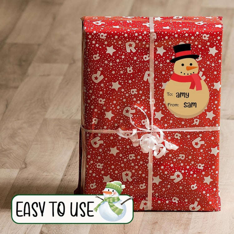 200pcs/Roll Christmas Decoration Stickers Holiday Gift Tag Tape(75x55mm)