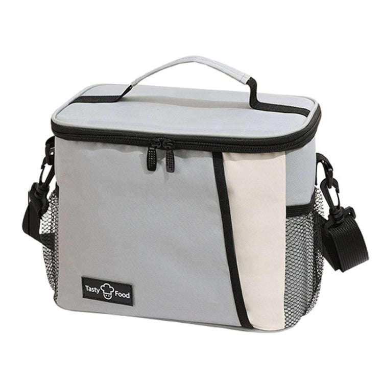 Portable Handheld Insulated Lunch Pack Outdoor Picnic Insulated Bento Bag(Gray)