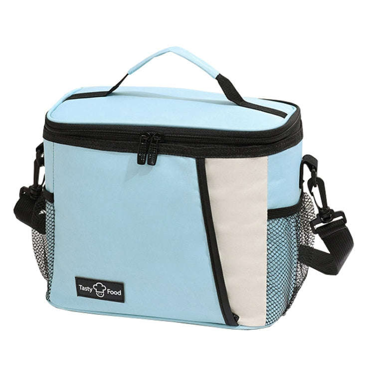 Portable Handheld Insulated Lunch Pack Outdoor Picnic Insulated Bento Bag(Blue)