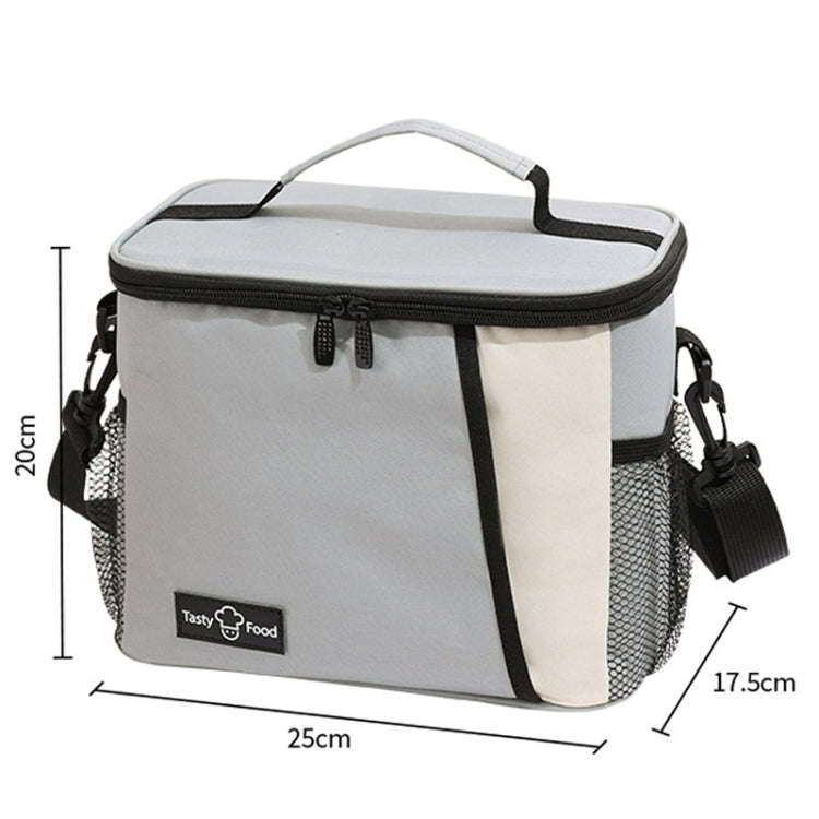 Portable Handheld Insulated Lunch Pack Outdoor Picnic Insulated Bento Bag(Pink)