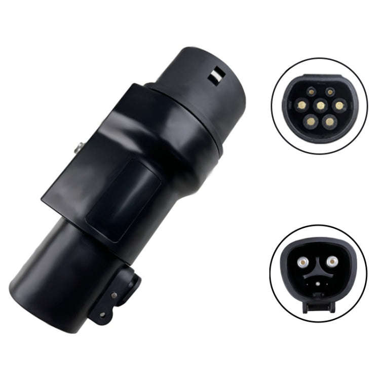 For Tesla-TYPE2 Electric Vehicle Charging Station Adapter Conversion Head(QYTZO-32-220V)