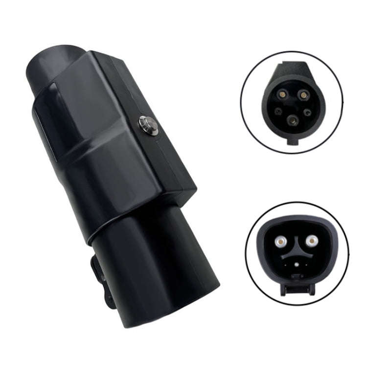 For Tesla-TYPE1 Electric Vehicle Charging Station Adapter Conversion Head(Black)