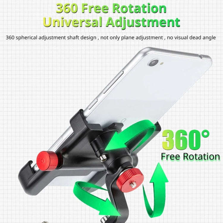 PROMEND SJJ-297E Rearview Mirror Model Phone Holder Universal Aluminum Alloy Electric Bike Mount