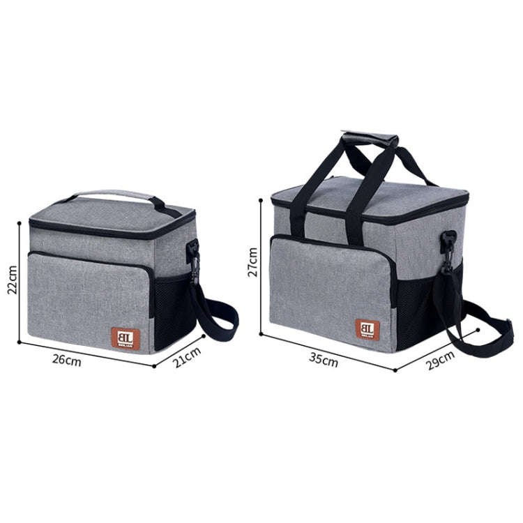Large Capacity Waterproof Insulated Bag Outdoor Picnic Portable Bento Pack, Style: 12L Navy Blue ...
