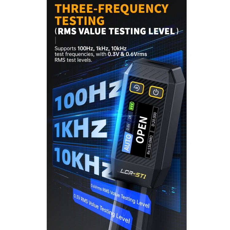 FNIRSI Digital Tweezers Resistor Capacitor Component Test Multimeter(LCR-ST1)
