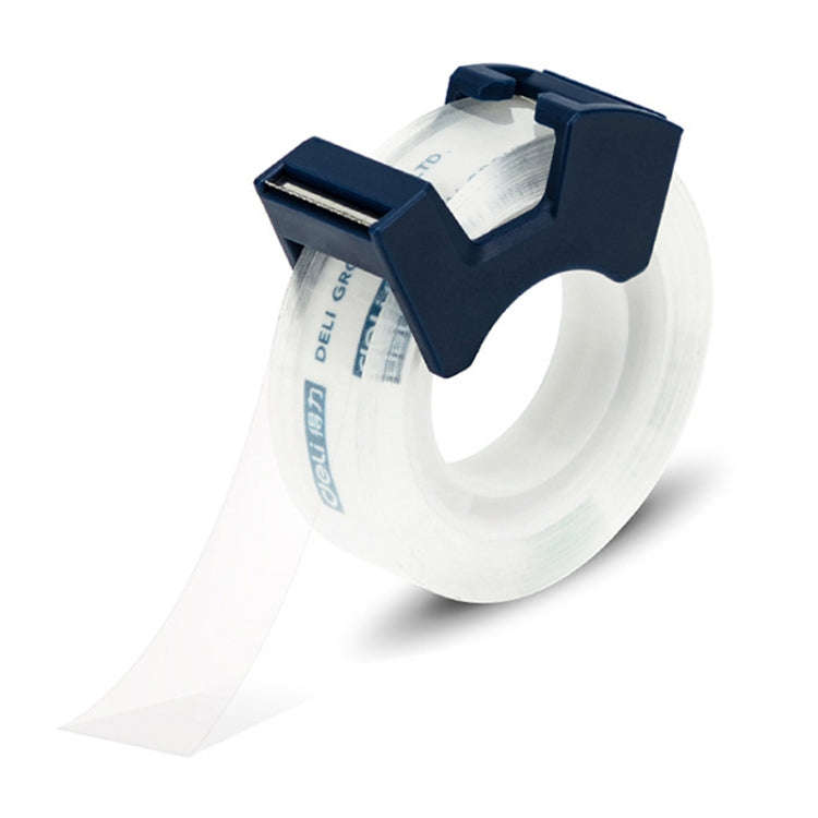 Deli Transparent Tape Student Stationery Office Correction Questions Sticky Typo Tape With Cutter