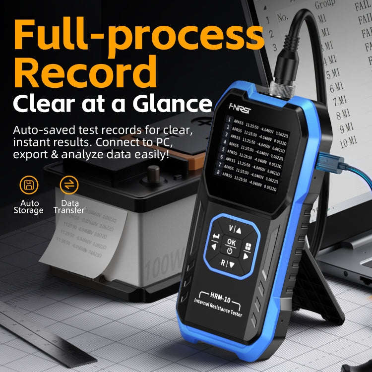 FNIRSI 18650 Lithium Battery Internal Resistance Voltage Measuring Instrument(HRM-10)