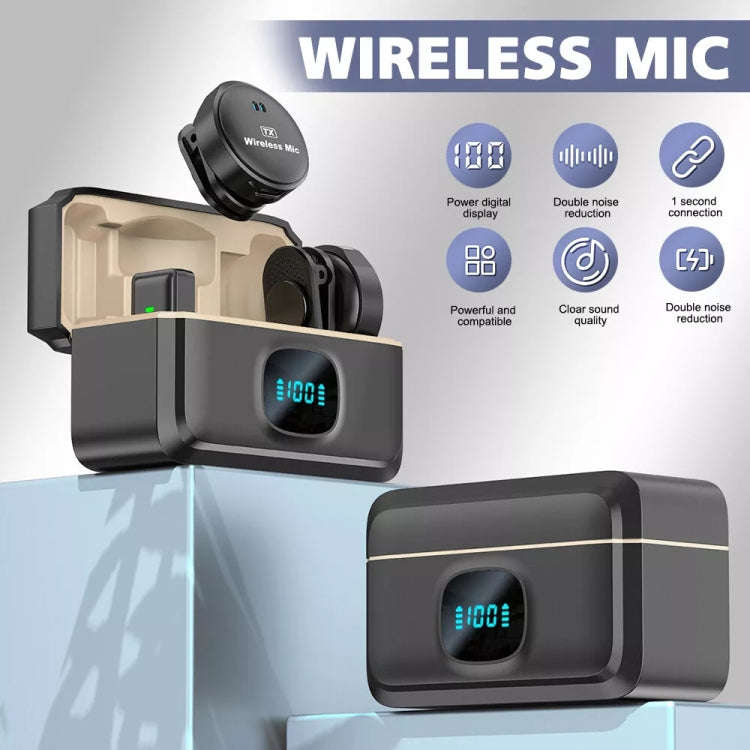 8 Pin Wireless Lavalier Button Microphone With Magnetic Suction & Back Clip Design