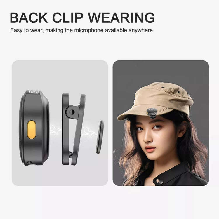 8 Pin Wireless Lavalier Button Microphone With Magnetic Suction & Back Clip Design