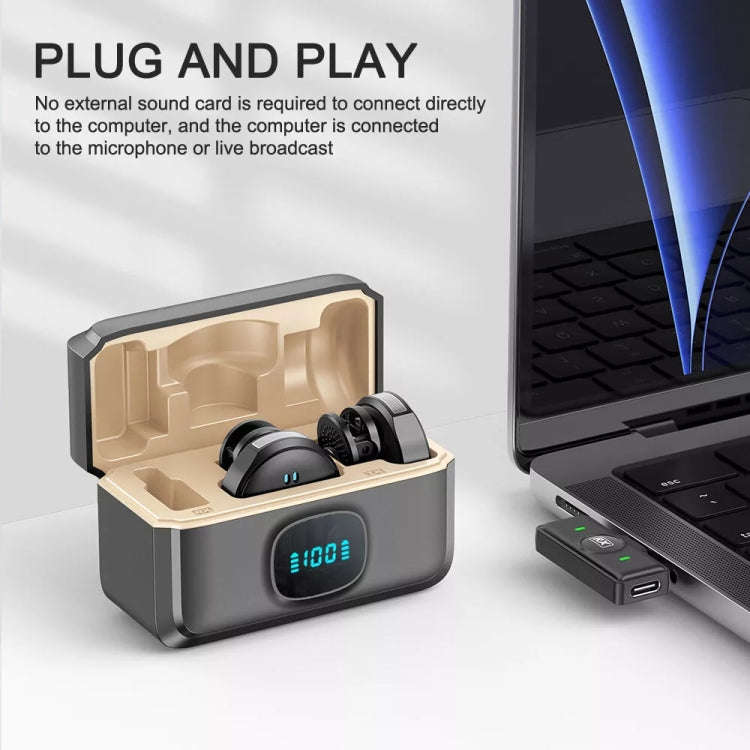 8 Pin Wireless Lavalier Button Microphone With Magnetic Suction & Back Clip Design