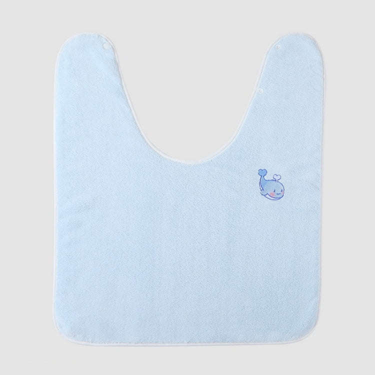 Children Wash Towel Brushing Baby Bib Not Wetsuit Multifunctional Facial Washing Towel, Color: Bl...