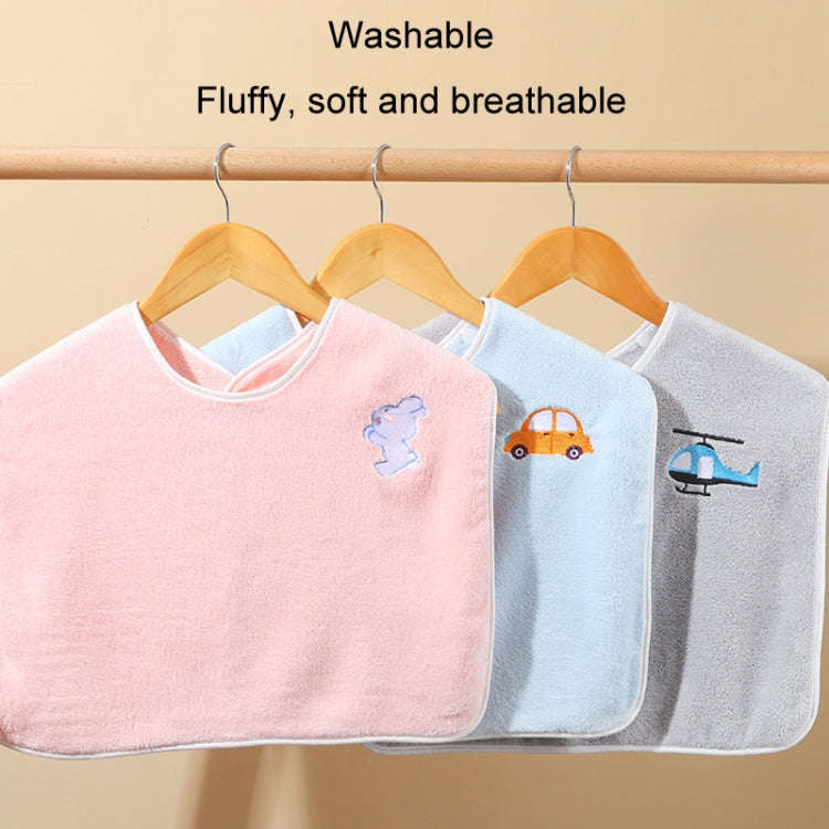 Children Wash Towel Brushing Baby Bib Not Wetsuit Multifunctional Facial Washing Towel, Color: Pi...