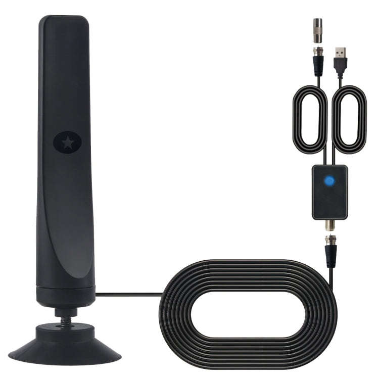 4K 1080P Indoor Digital TV Antenna For Local Channels 50 Miles Range With Amplifier Signal Booster