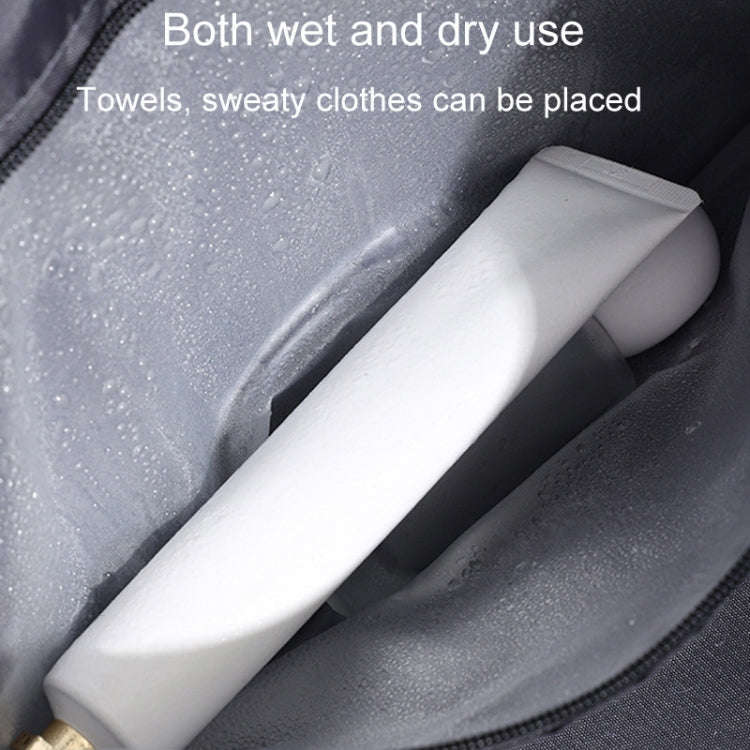 Set Trolley Short Trip Traveling Bag Wet And Dry Separation Large Capacity Storage Pack(Beige)