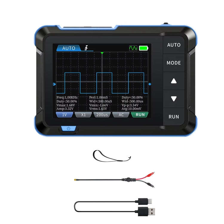 FNIRSI 2 In 1 Mini Portable Digital Oscilloscope Signal Generator, Set: Standard