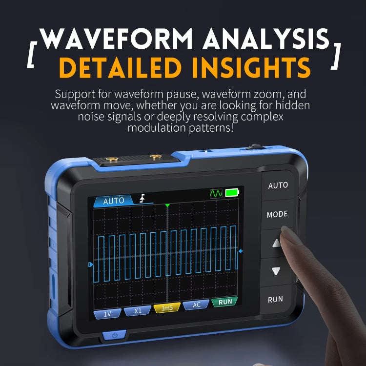 FNIRSI 2 In 1 Mini Portable Digital Oscilloscope Signal Generator, Set: Standard