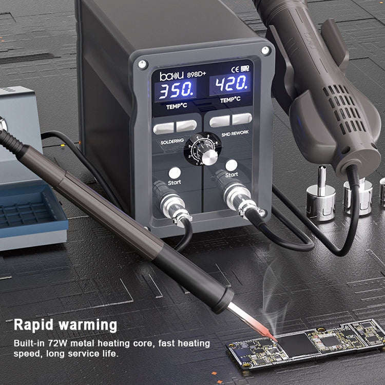 BAKU BA-898D+ T12 Solder Station Adjustable Temperature Electric Digital Soldering Iron For Phone...