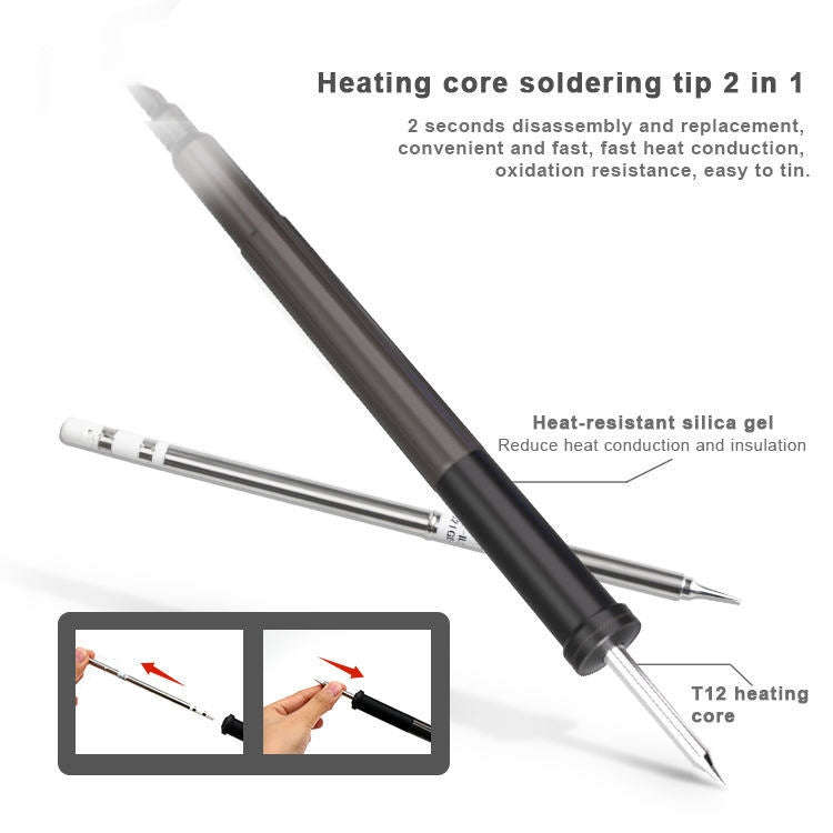 BAKU BA-898D+ T12 Solder Station Adjustable Temperature Electric Digital Soldering Iron For Phone...